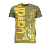 Cavalli Class Green Cotton T-Shirt -   -  Cavalli Class.